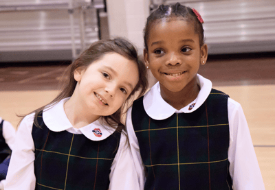 2 kindergarten girls